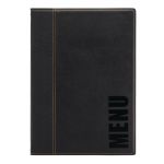 Securit Contemporary Menu Cover Black