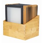 Securit Wood Spine American Style Menu Covers and Storage Box A4 Black (Pack of 20)