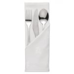 Mitre Luxury Luxor Cotton Napkins Ivy Leaf White