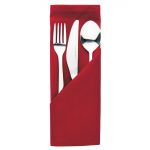 Occasions Polyester Napkins Burgundy (Pack of 10)