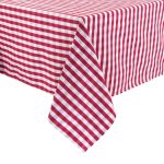 Comfort Gingham Tablecloths Red and White