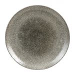 Churchill Studio Prints Raku Round Coupe Plates Quartz Black 288mm (12 Pack)