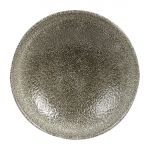 Churchill Studio Prints Raku Round Coupe Plates Quartz Black 165mm (Pack of 12)