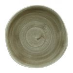 Churchill Stonecast Patina Antique Organic Round Plates Green 264mm (12 Pack)