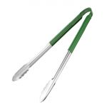 Hygiplas Colour Coded Serving Tong Green 405mm