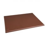 Hygiplas Extra Thick High Density Brown Chopping Board