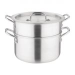 Vogue Aluminium Double Boiler Pan 4Ltr