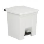 Rubbermaid Step-On Pedal Bin White 30.5Ltr