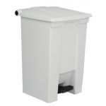 Rubbermaid Step On Pedal Bin White 45.5Ltr