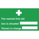 Vogue Nearest First Aid Box Sign