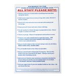 Vogue Food Safety Act 2006 Guidance Sign