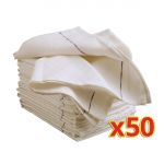 Vogue Bulk Buy Cotton Waiting Cloths (Pack of 50)