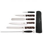 Victorinox 6 Piece Rosewood Knife Set with 25cm Chefs Knife with Wallet