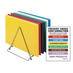 Hygiplas High Density Chopping Board Set Large 610x455x12mm (6 Pack)