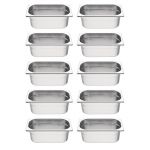 Vogue Stainless Steel Gastronorm Container Kit 1/4