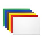 Hygiplas Thick Low Density Chopping Board Set 455x305x20mm (6 Pack)