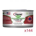 Sterno Green Ethanol Gel Chafing Fuel 2 Hour (144 pack)