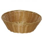 Olympia Poly Wicker Round Food Basket (6 pack)