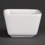 Olympia Whiteware Tall Square Mini Dishes 75mm (12 pack)