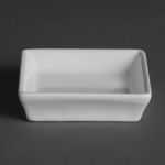 Olympia Flat Square Miniature Dishes 80mm (Pack of 12)