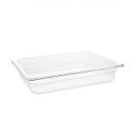 Vogue Polycarbonate 1/2 Gastronorm Container 65mm Clear