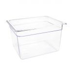 Vogue Polycarbonate 1/2 Gastronorm Container Clear