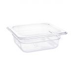 Vogue Polycarbonate 1/6 Gastronorm Container 65mm Clear