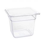 Vogue Polycarbonate 1/6 Gastronorm Container Clear