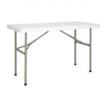 Bolero PE Rectangular Folding Table White 4ft (Single)