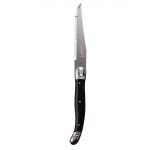 Laguiole Serrated Steak Knives Black Handle (6 Pack)