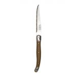 Laguiole Steak Knife Toupe Handle Serrated 1.2mm Blade (6 Pack)