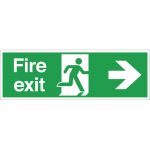 Fire Exit Sign Arrow Right