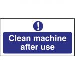 Vogue Clean machine after use Sign