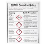 Vogue COSHH Regulations Sign