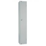 Elite Single Door 300mm Deep Lockers Grey