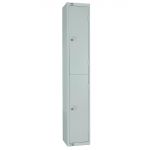 Elite Double Door 450mm Deep Lockers Grey