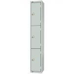 Elite Three Door 450mm Deep Lockers Grey