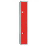 Elite Double Door 450mm Deep Lockers Red