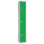 Elite Three Door 450mm Deep Lockers Green