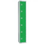 Elite Six Door 300mm Deep Lockers Green