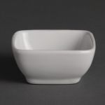 Olympia Whiteware Miniature Rounded Square Dishes 60mm (12 pack)