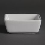 Olympia Mini Square Dishes White 90ml 85mm (12 Pack)