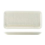 Terra Porcelain Pearl Narrow Rectangular Platter 36 x 16.5cm - Pack of 3