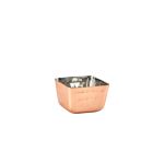 GenWare Copper Plated Square Hammered Ramekin 71ml/ 2.5oz - Pack of 12