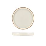 GenWare Kava White Stoneware Presentation Plate 18cm - Pack of 6