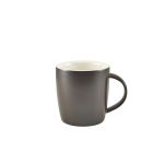 GenWare Porcelain Matt Black Cosy Mug 35cl/ 12.3oz - Pack of 6