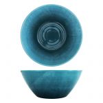 Light Blue Glazed Melamine Casablanca Bowl 24.5 x 10cm