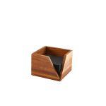 GenWare Acacia Wood Serviette Holder 14 x 10cm