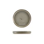 Terra Porcelain Grey Low Presentation Plate 14cm - Pack of 12
