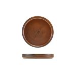 Terra Porcelain Rustic Copper Low Presentation Plate 14cm - Pack of 12